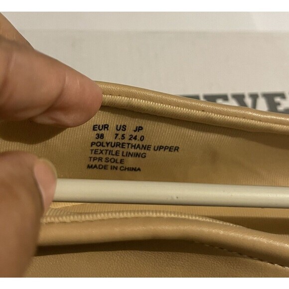 FEVERSOLE Women Size 7.5 Shoes Soft Cushion Tan Color Elastic Adjustable Ballet - Picture 9 of 12